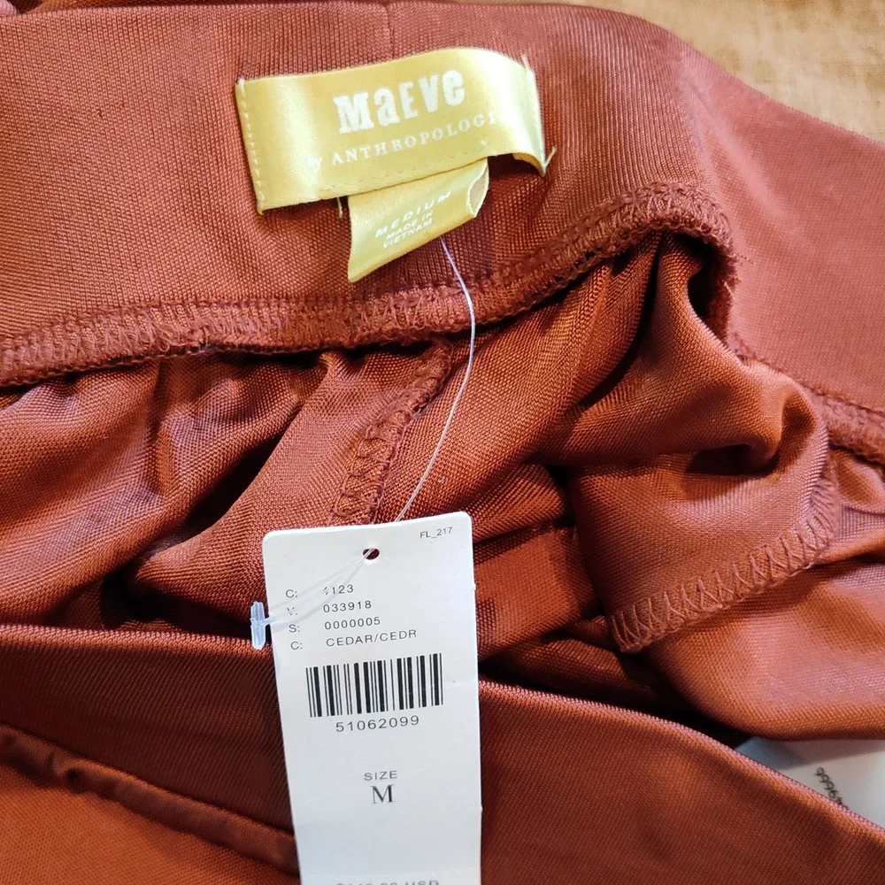 Maeve by Anthropologie Wide Leg Shiloh Cedar Pants M - Picture 4 of 4